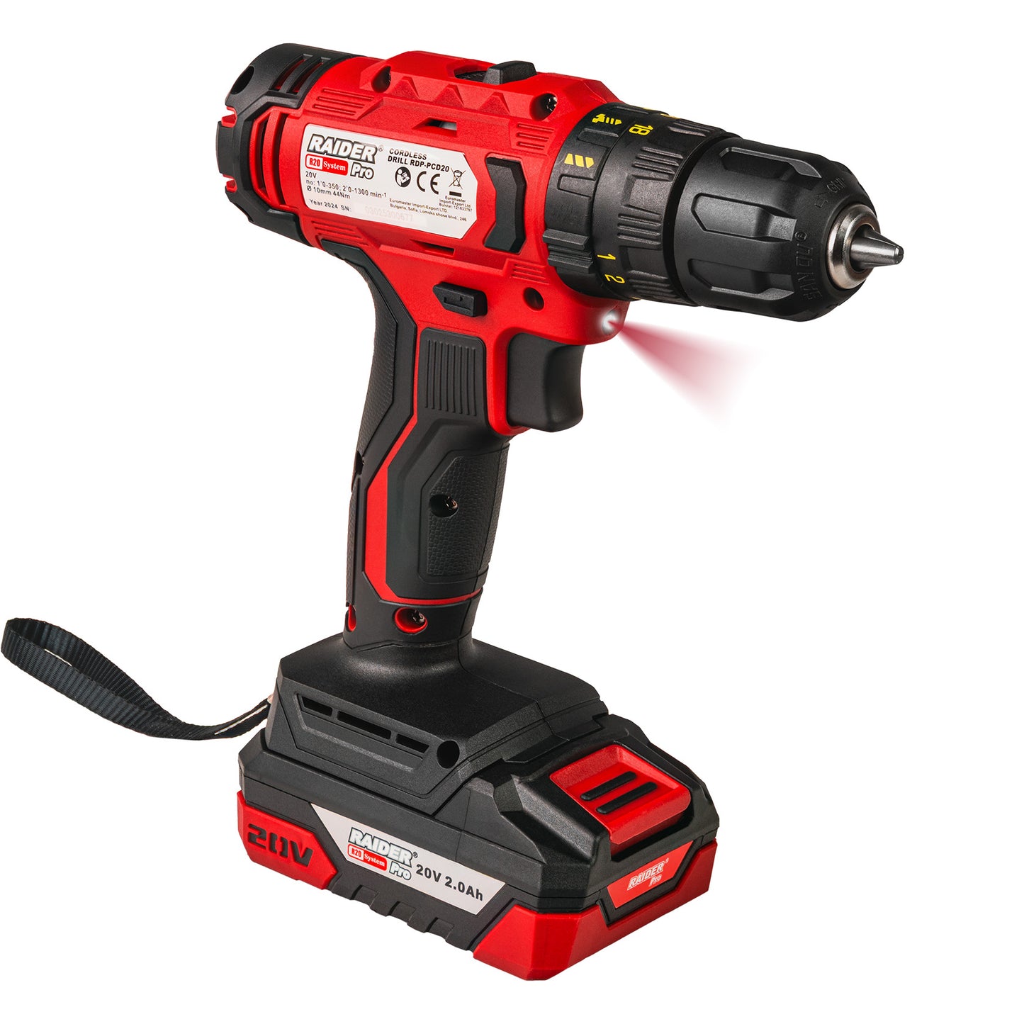 Set masina de insurubat cu impact si cheie de impact RDP-PCDIW20, 1 / 2", 320 Nm, 2 x 2 Ah, Raider 030253