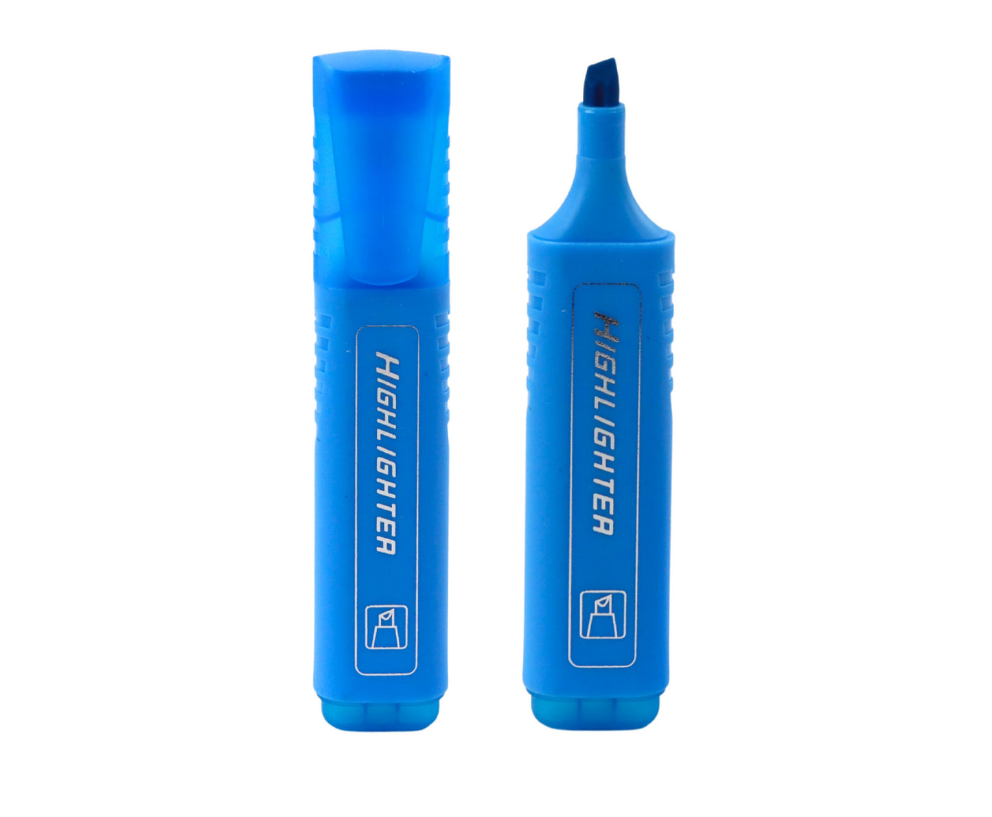 Marker evidentiator pentru notite, albastru neon, Lean 21517