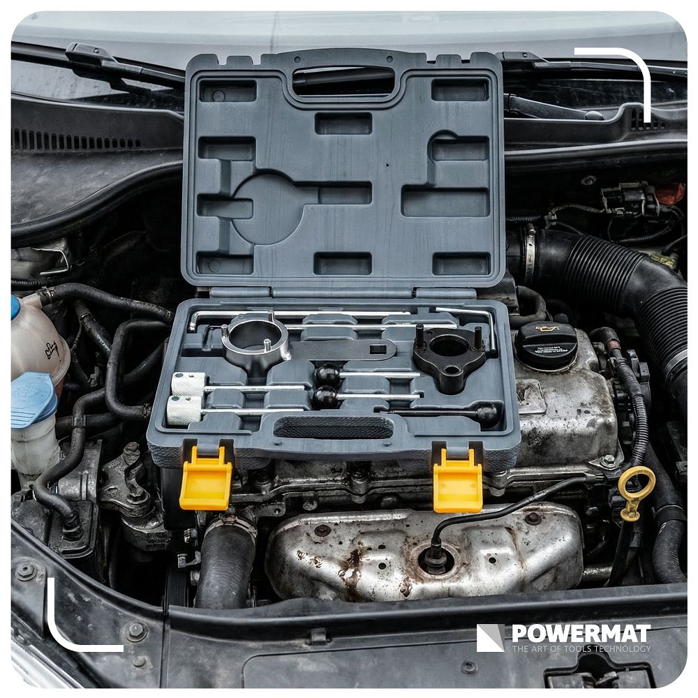 Kit blocare distributie PM-BRVAG-5T VAG 1.4/1.6/2.0 TDI, 10 bucati, Powermat PM1534