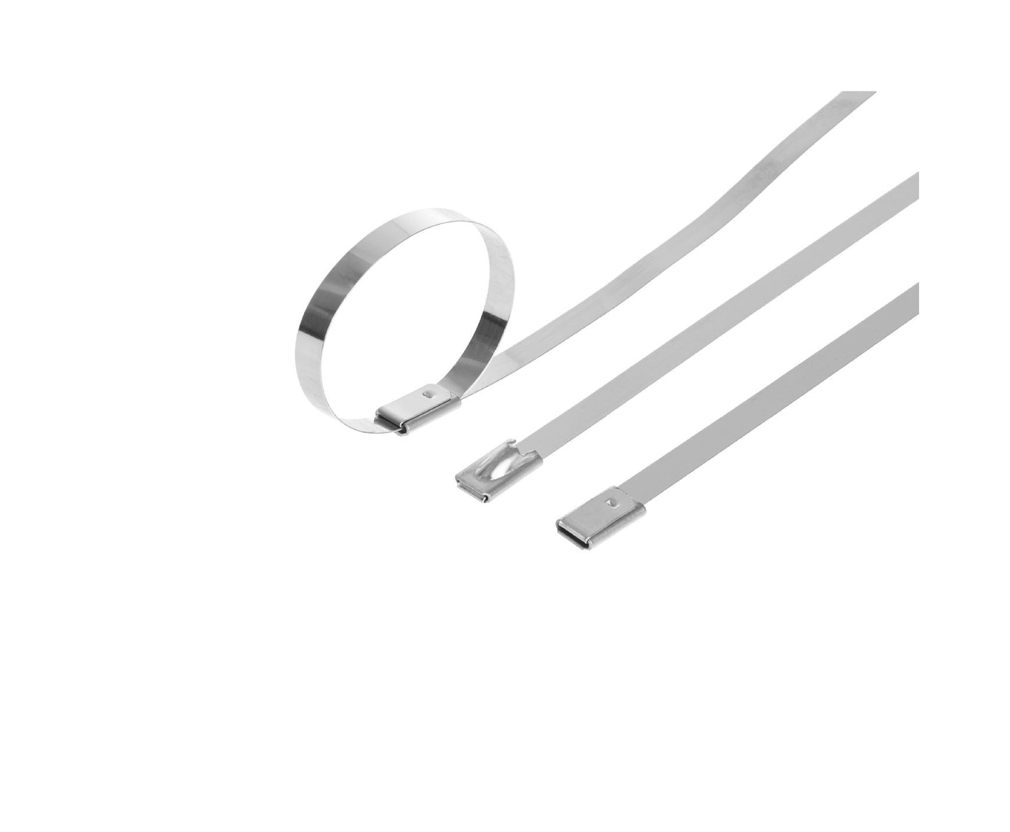 Set cleme din inox, 4,6x450mm, 100 bucati, Geko G17256