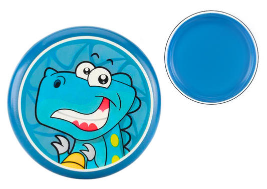 Disc frisbee cu dinozaur, albastru, 20 cm, Lean 20374