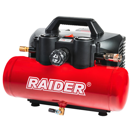 Compresor de aer RDP-J4AC20 Solo (fara acumulator si incarcator), 4 l, 32 l / min, 8 bar, Raider 089413