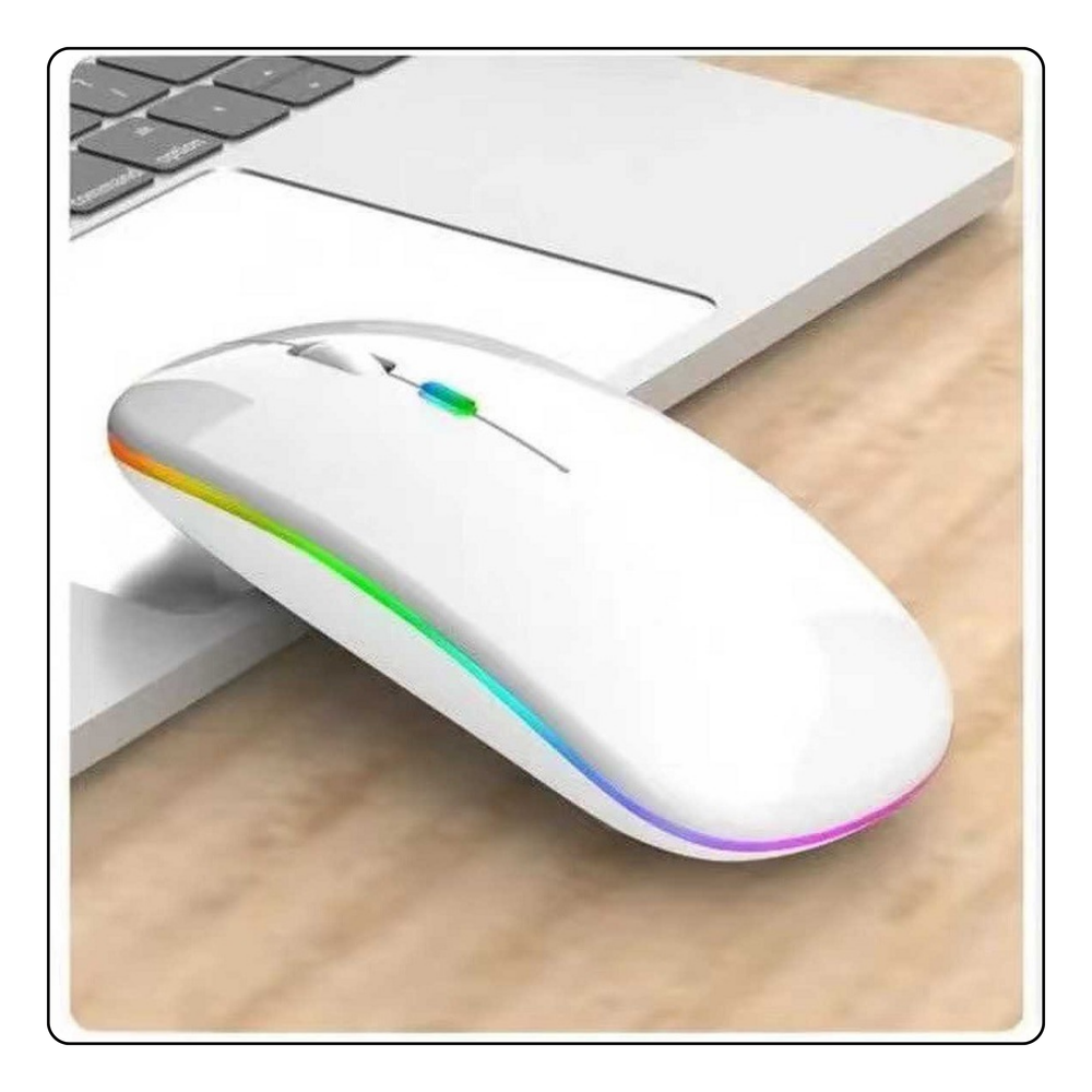 Mouse wireless universal silentios, alb, Lean 20980