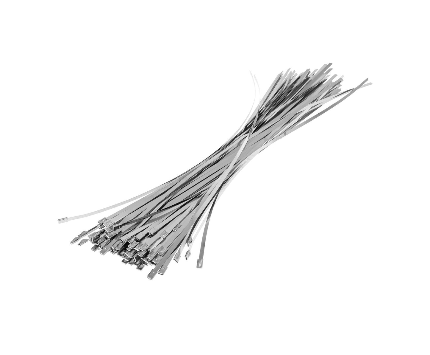 Set cleme din inox, 4,6x450mm, 100 bucati, Geko G17256