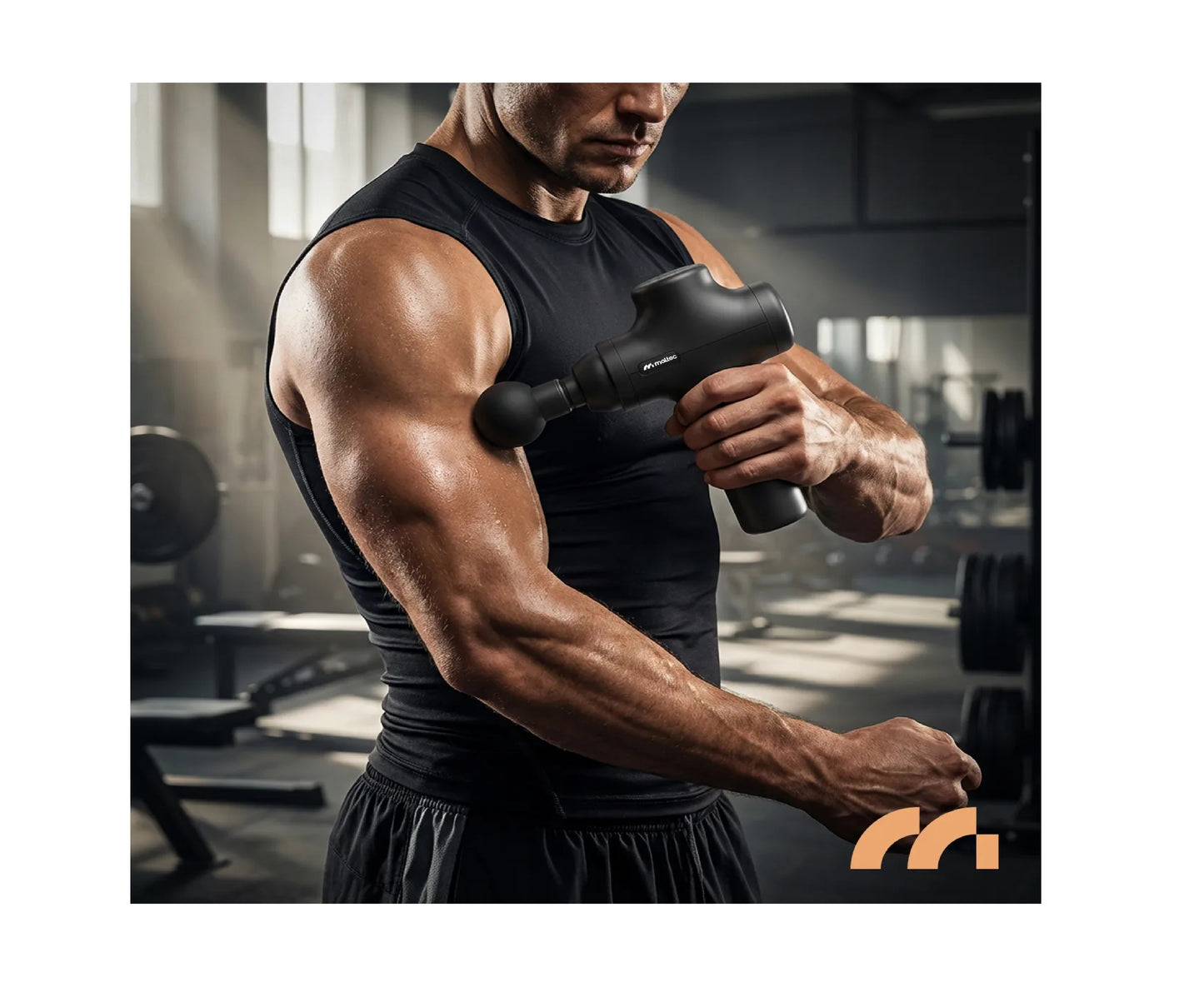 Pistol de masaj cu 6 capete interschimbabile, 4 viteze, MalTec 113859