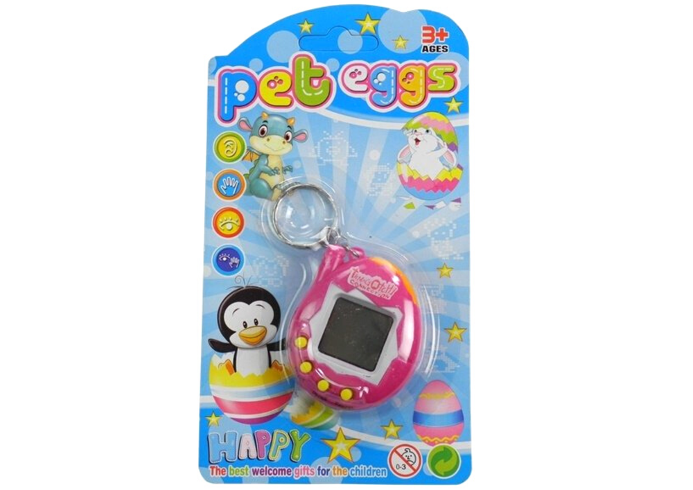 Jucarie electronica Tamagotchi 5 x 6 x 2 cm, roz, Lean 12681