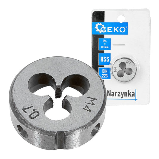Filiera  M4 x 0,7 mm, Geko G38348