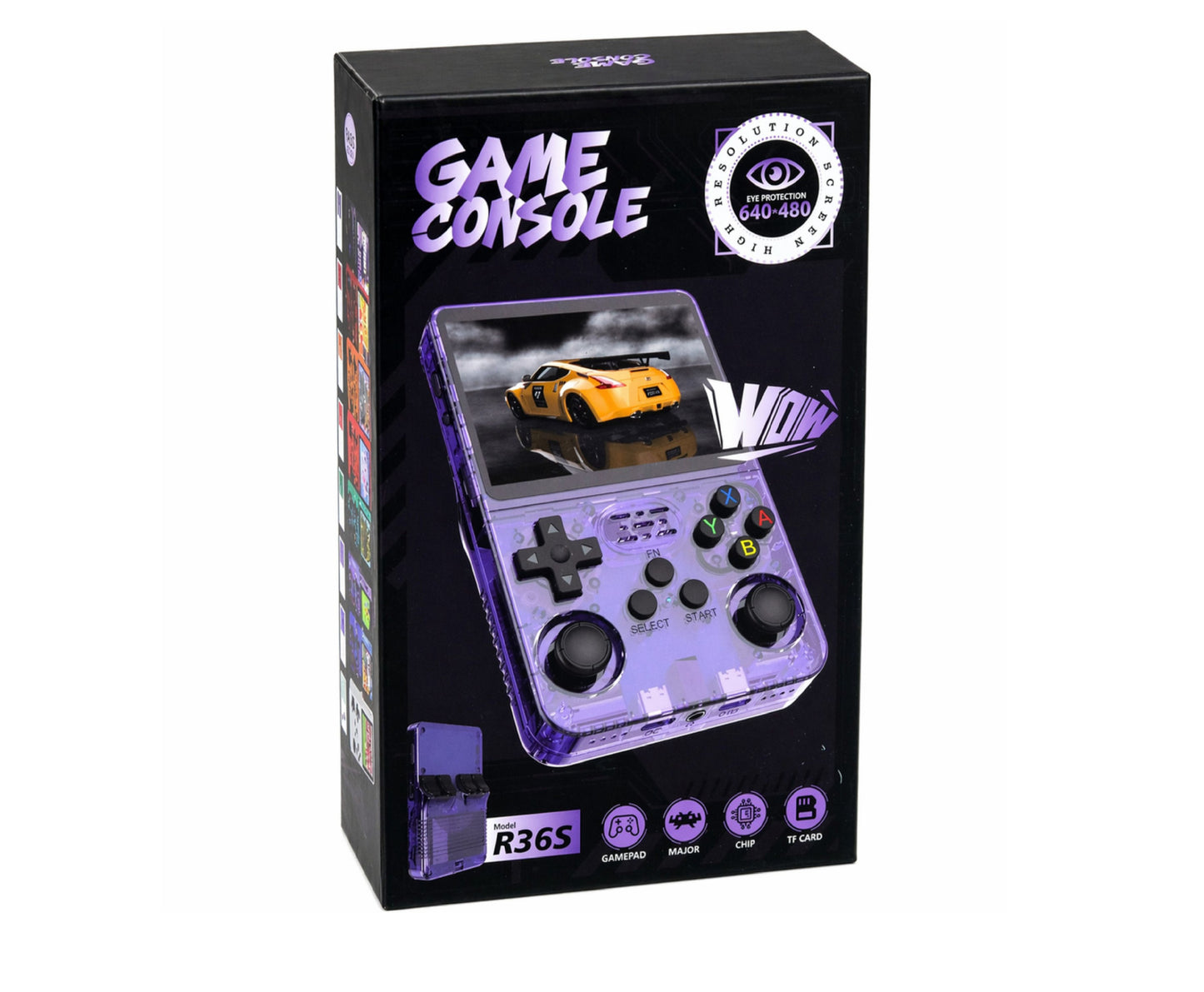 Consola de jocuri retro portabila Mini R36S, 21.000 IPS, 3,5 inch, negru, Lean 30722
