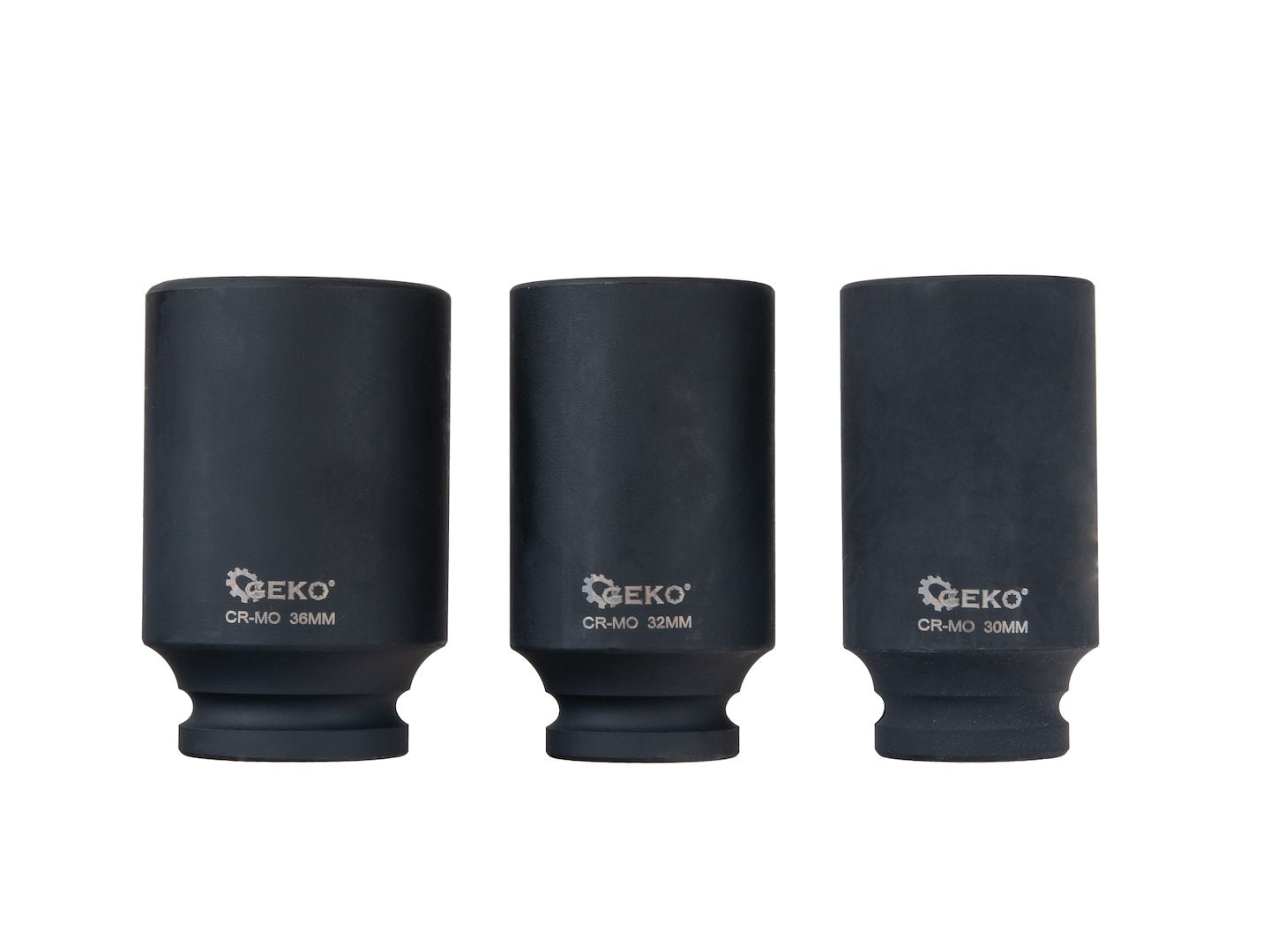 Set chei tubulare de impact in 12 puncte, 1/2" 30-36mm, Cr-Mo, 3 bucati, Geko G10506
