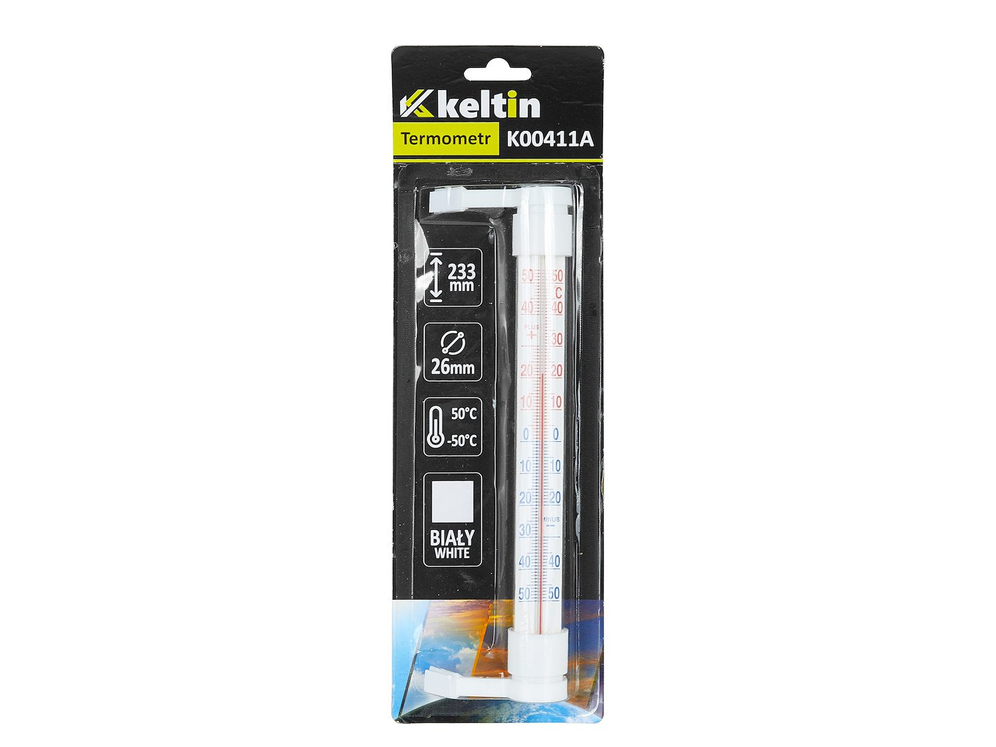 Termometru de exterior pentru fereastra, 233 x 24 mm, Keltin K00411A