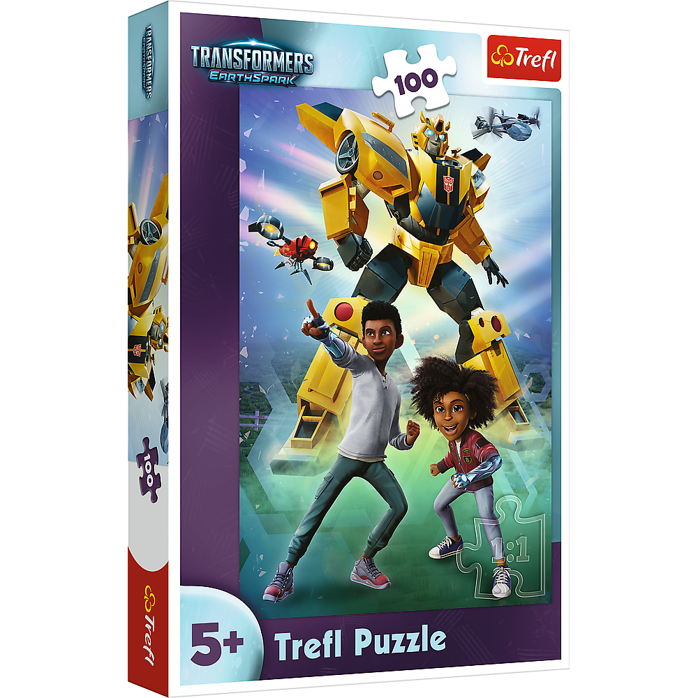 Puzzle Trefl Transformers Echipa Magnifica, 100 piese, Lean 25972