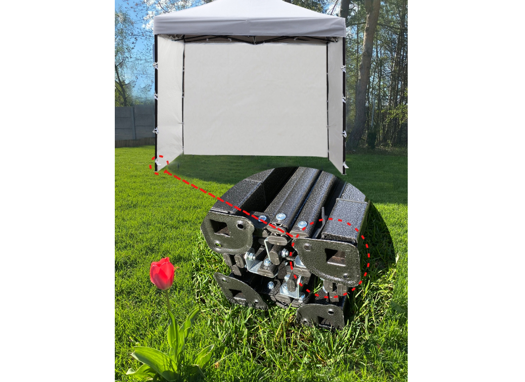 Cort pavilion cu 3 pereti, 3 x 3 m, MalTec 112811