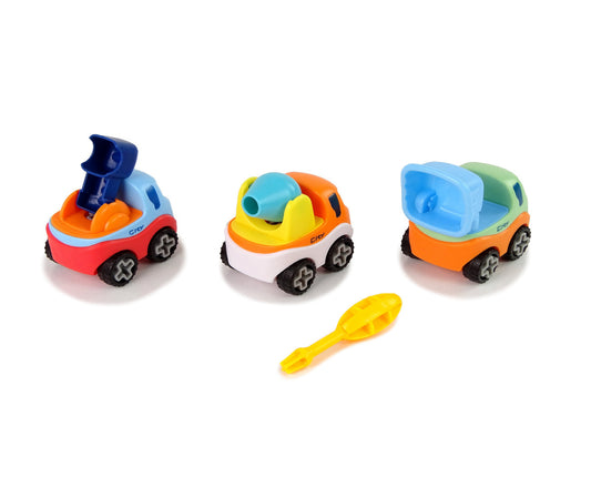 Set 3 masinute de jucarie pentru copii, multicolor, Lean 12718