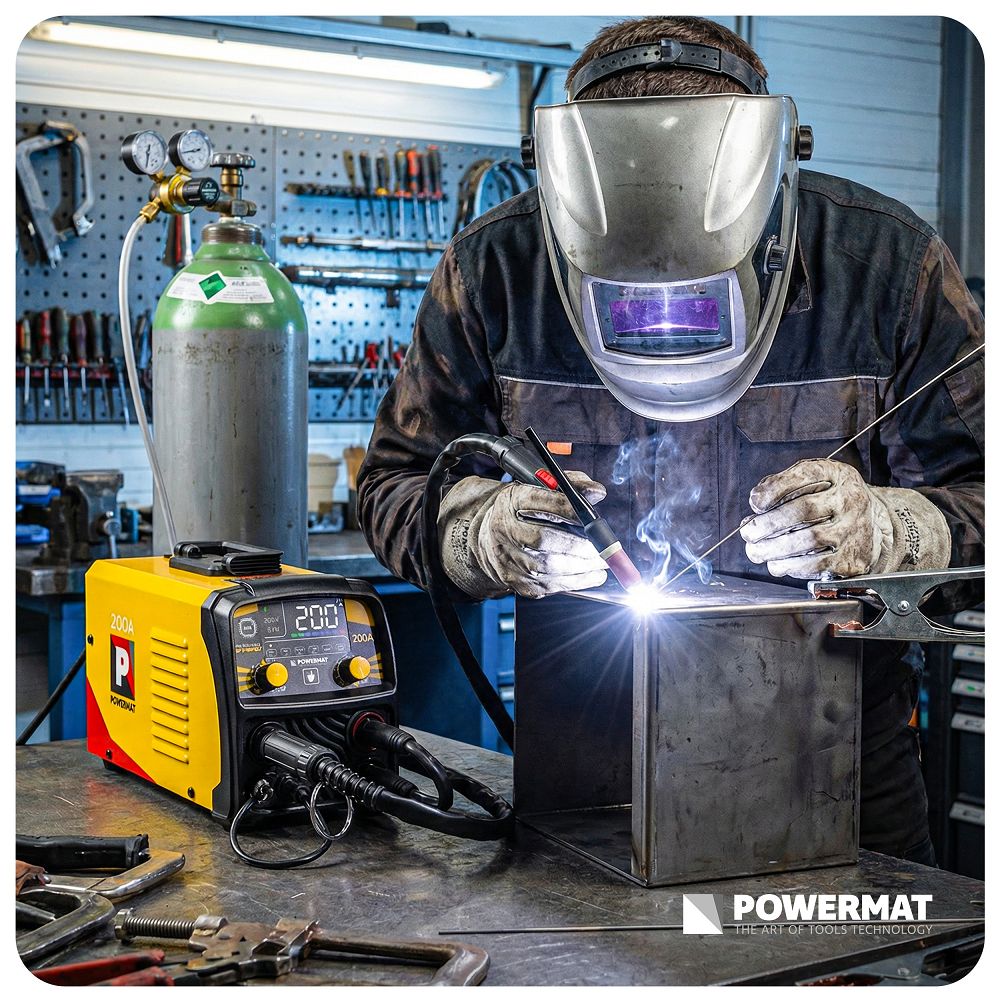 Aparat de sudura tip invertor MIG / MAG PM-PAS-200L, 200 A, Powermat PM1556