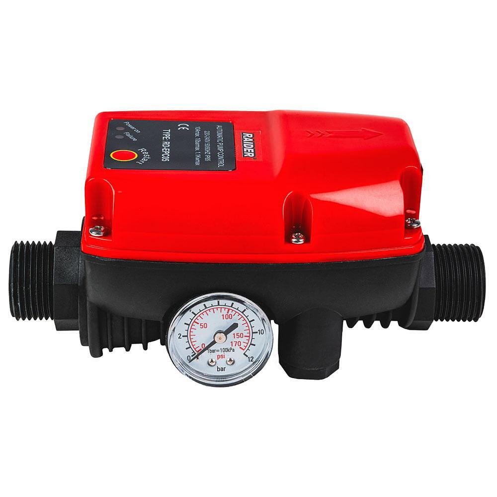 Presostat electronic cu manometru RD-EPC05, 1100 W, 1", 10 bar, Raider 070192