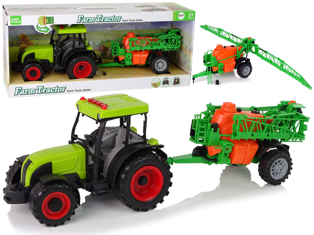Tractor cu acumulator si pulverizator, verde, Lean 12116