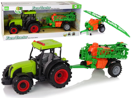 Tractor cu acumulator si pulverizator, verde, Lean 12116