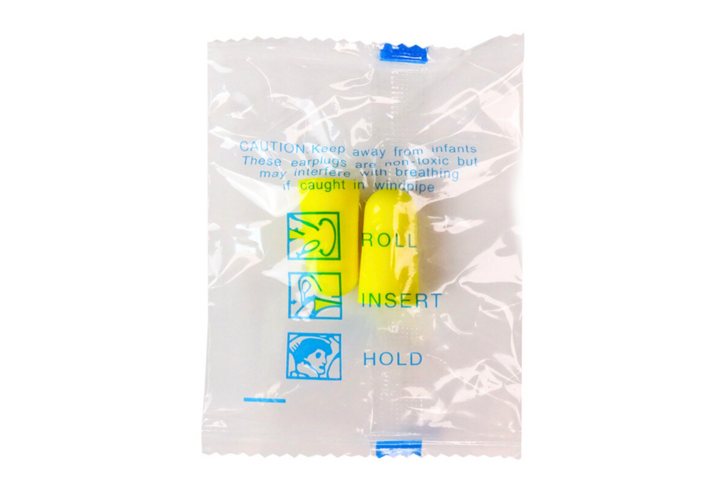 Dopuri de urechi, galben, 24.5x13mm, Lean 14403