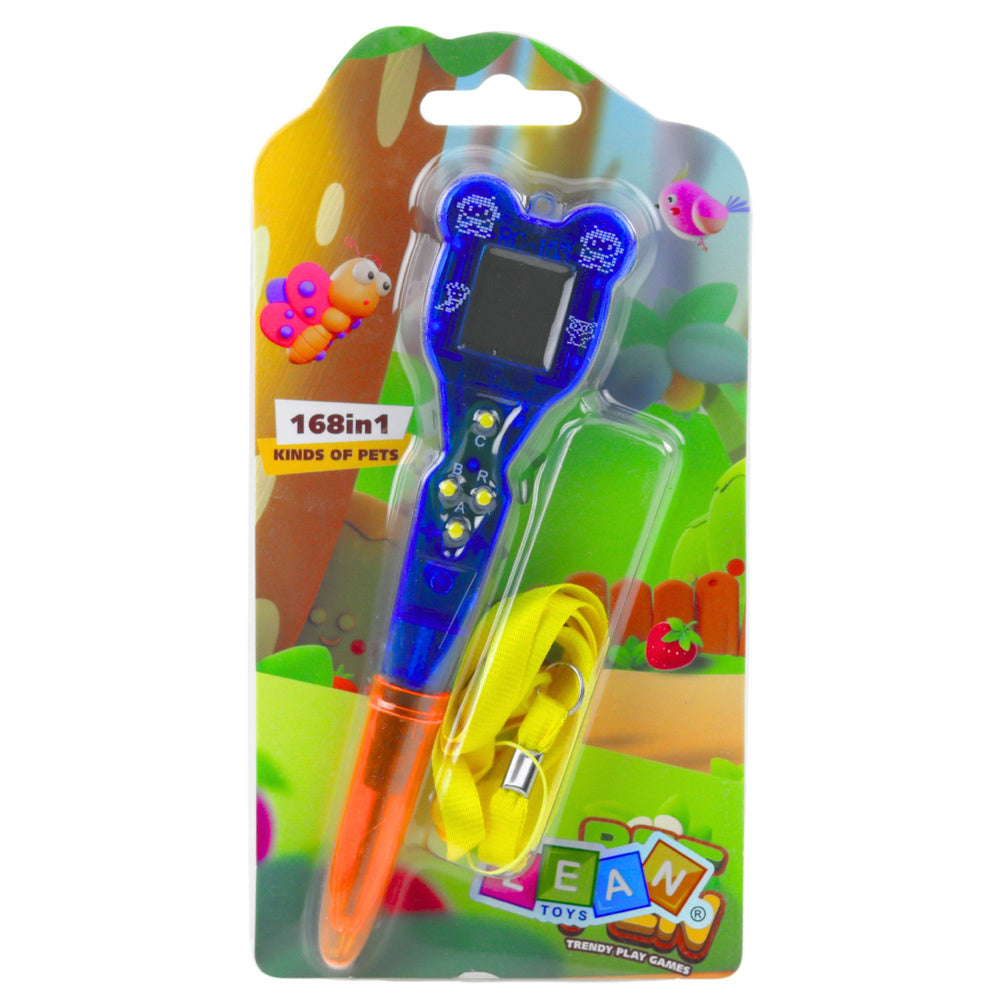 Pix cu joc electronic 168 in 1, multicolor, 17 x 4 x 2 cm, snur inclus, Lean 23451