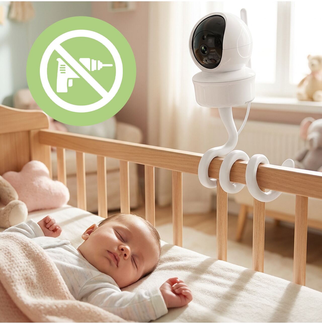 Camera de supraveghere pentru bebelusi NannyEyeComplex HD, 5", MalPlay 113864