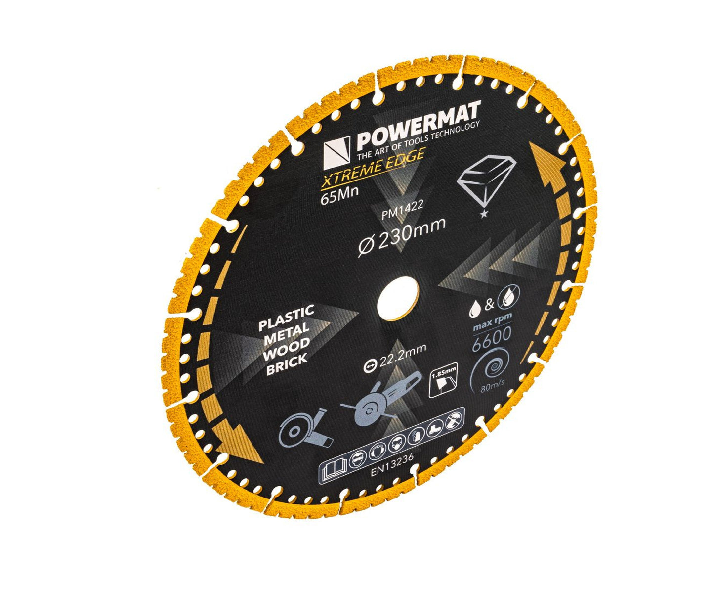 Disc diamantat universal PM-TDCS-2301T, 230 mm, Powermat PM1422