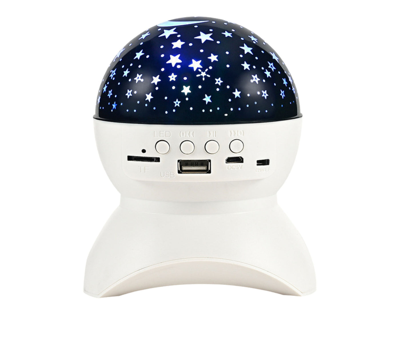 Lampa de veghe proiector de stele Bluetooth, 14 x 11 cm, alb, Lean 27716