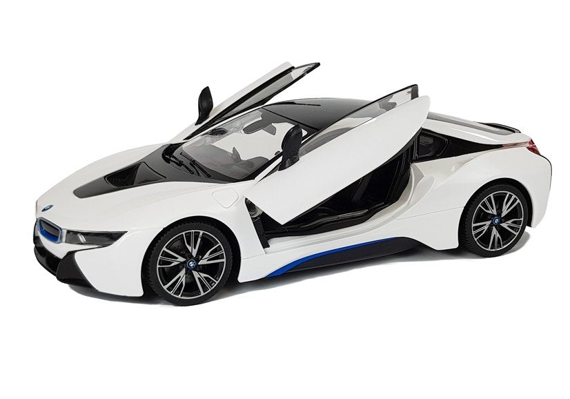 Masinuta cu telecomanda BMW i8 Rastar 1:14, alb, Lean 6014