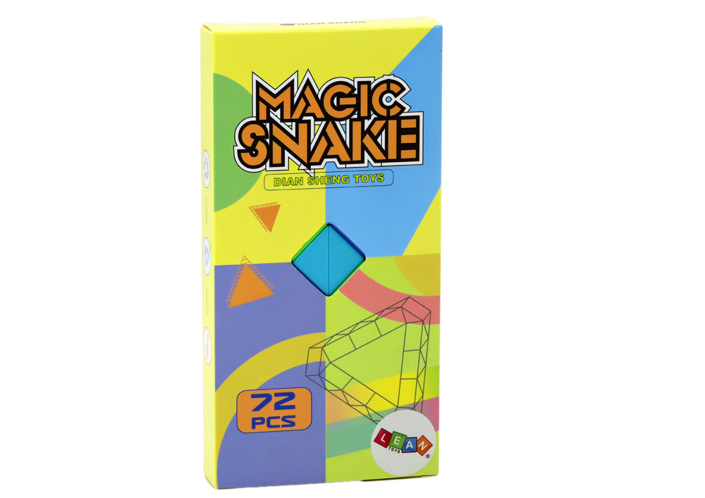 Joc educativ Sarpe Magic, 117cm, 72 piese, multicolor, Lean 17926