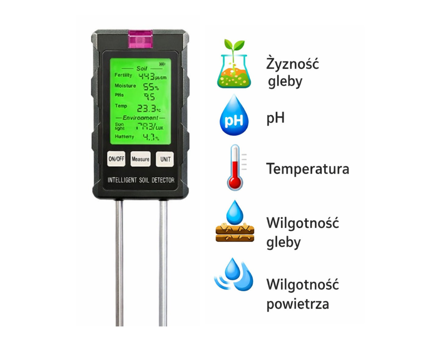 Contor de umiditate pentru plante 6 in 1, Lean 29303