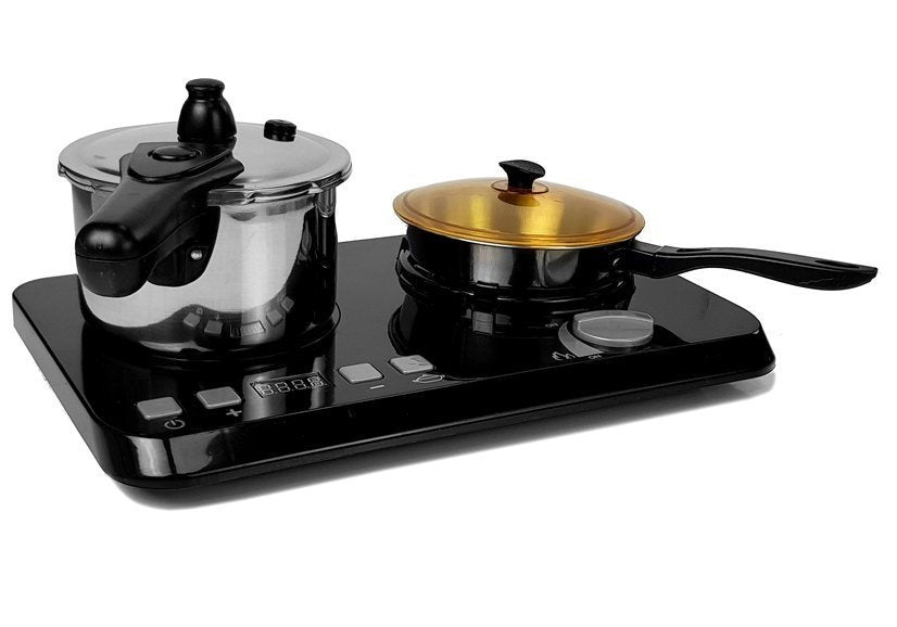 Set plita si accesorii de bucatarie pentru copii, Inox / Plastic, 32 piese, Lean 7568