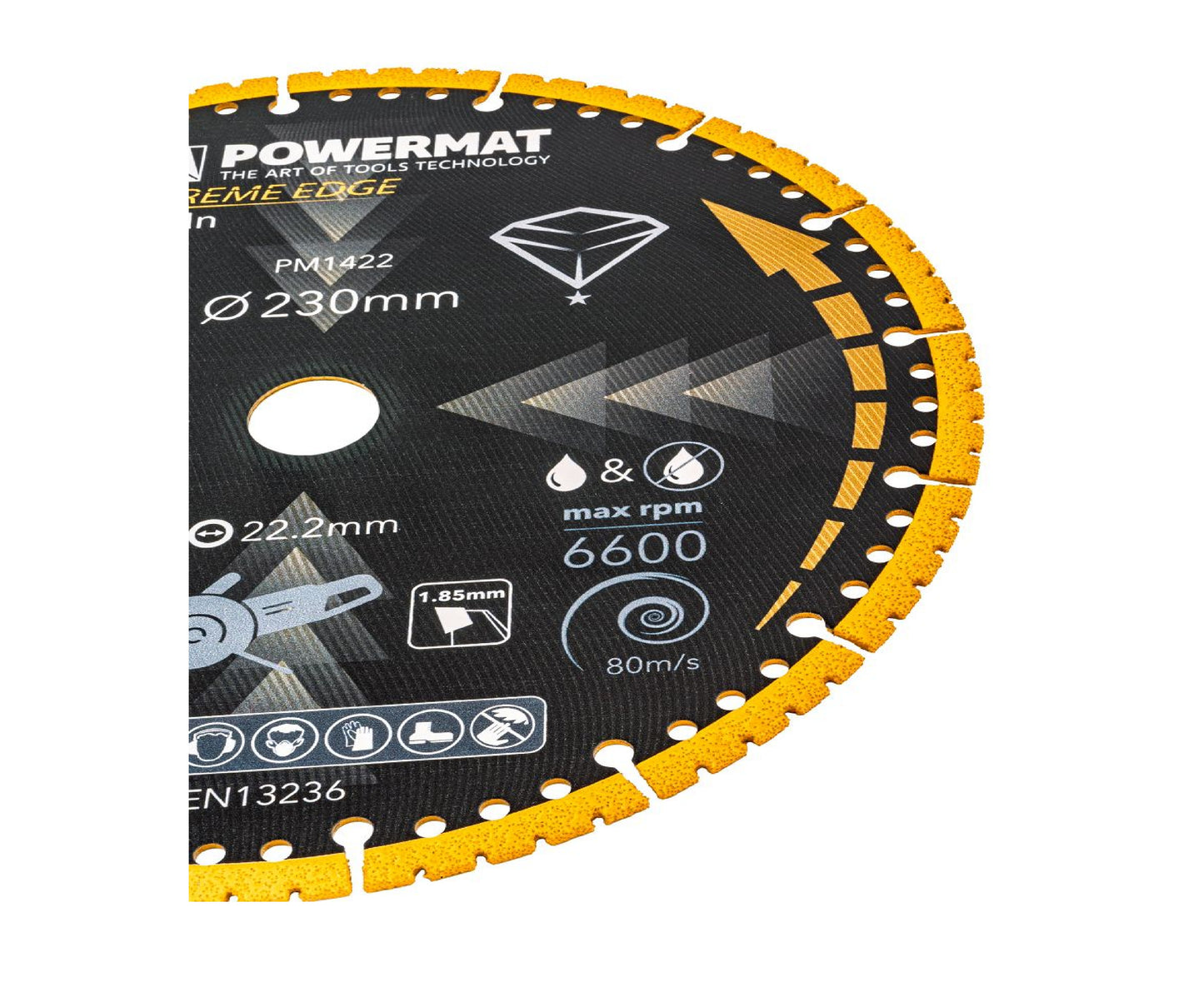 Disc diamantat universal PM-TDCS-2301T, 230 mm, Powermat PM1422