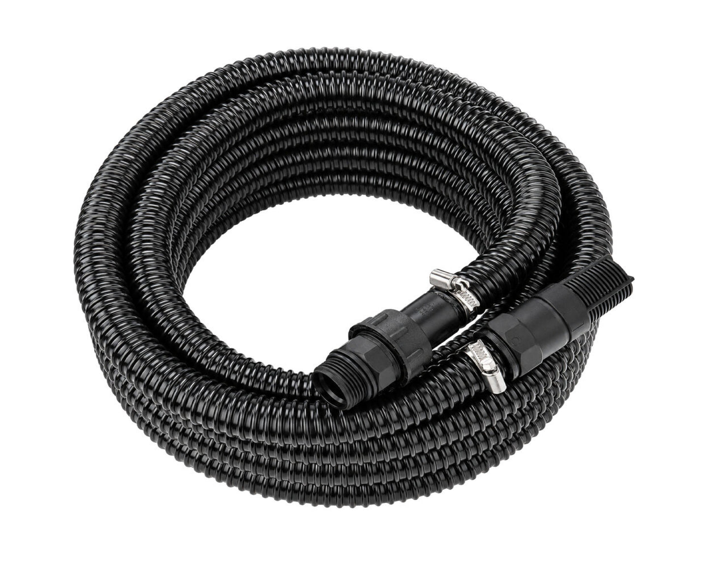 Furtun aspiratie pentru pompa hidrofor cu supapa de sens si filtru, negru, 1", 7 m, Powermat PM-HD-WS-71C