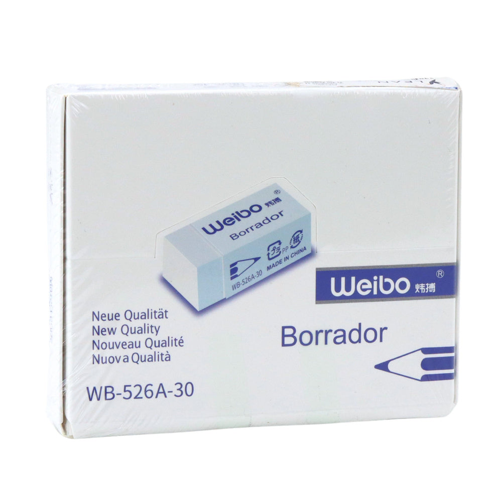 Radiera alba pentru scoala / birou WB-526A, 4 cm, Lean 22411
