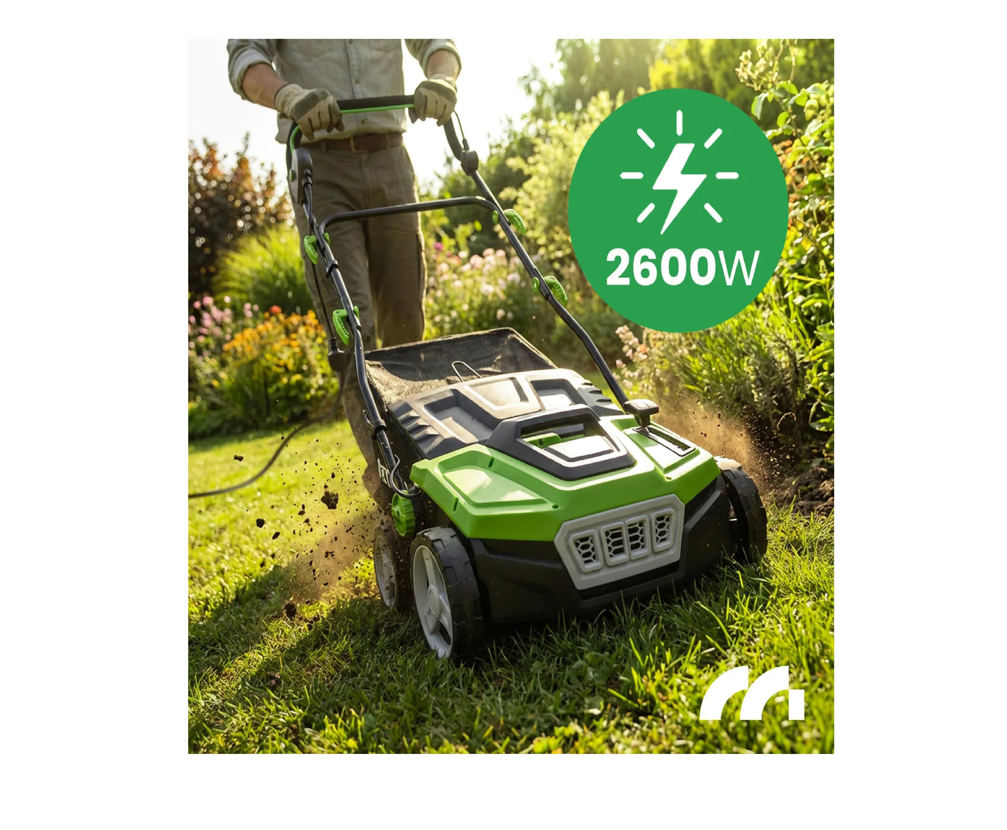 Aerator / Scarificator 2 in 1, latime de lucru 38 cm, 45 l, MalTec 113738