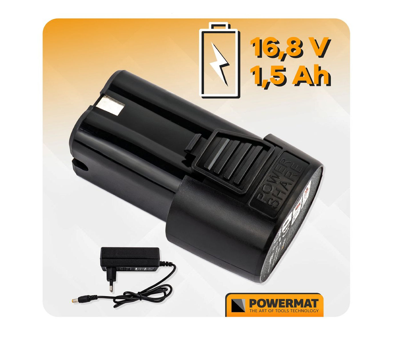 Masina de gaurit si insurubat cu acumulator PM-WA-16.8V-1.5M, Powermat PM1412