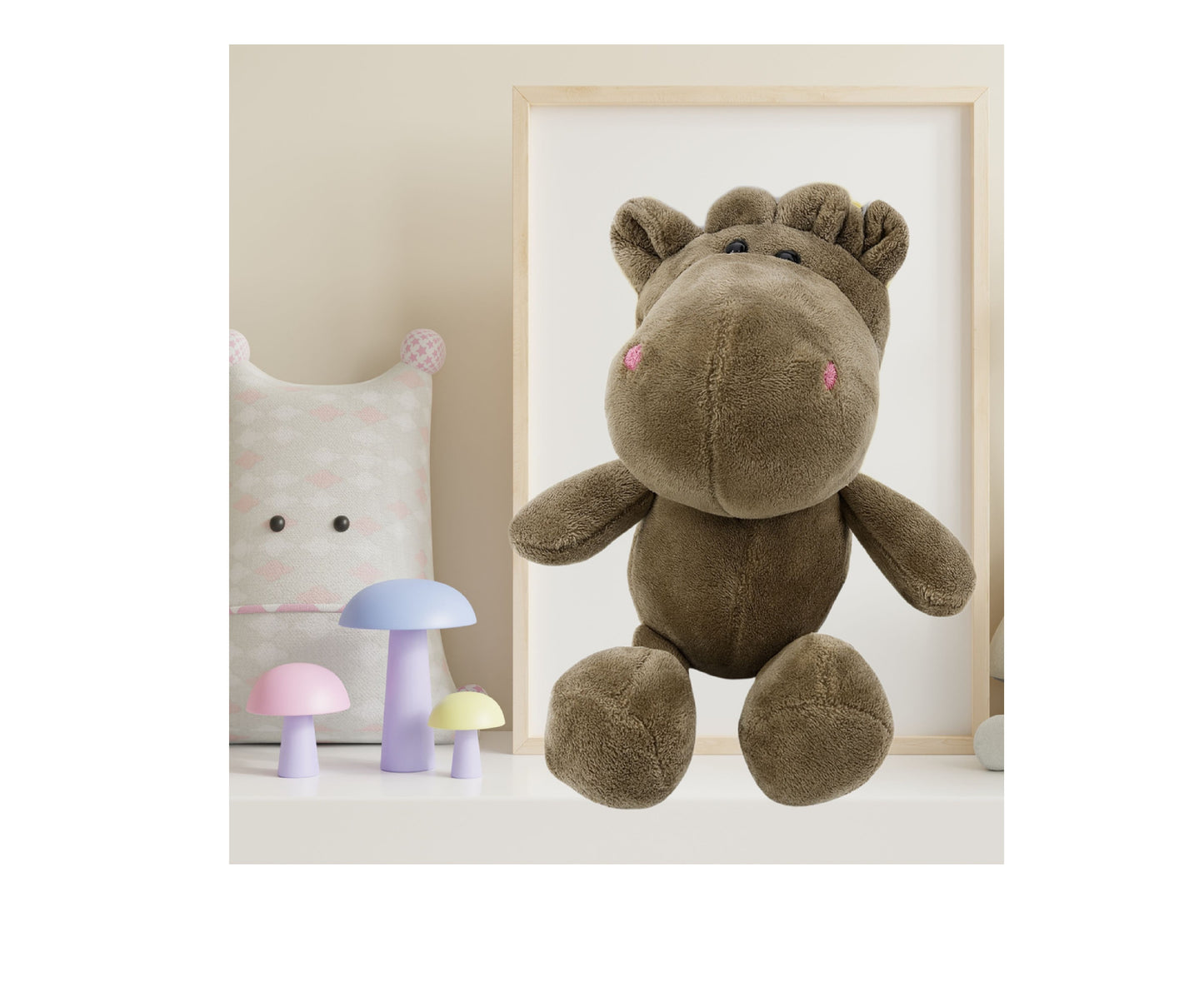 Jucarie de plus hipopotam, 23 x 12 cm, Lean 22385