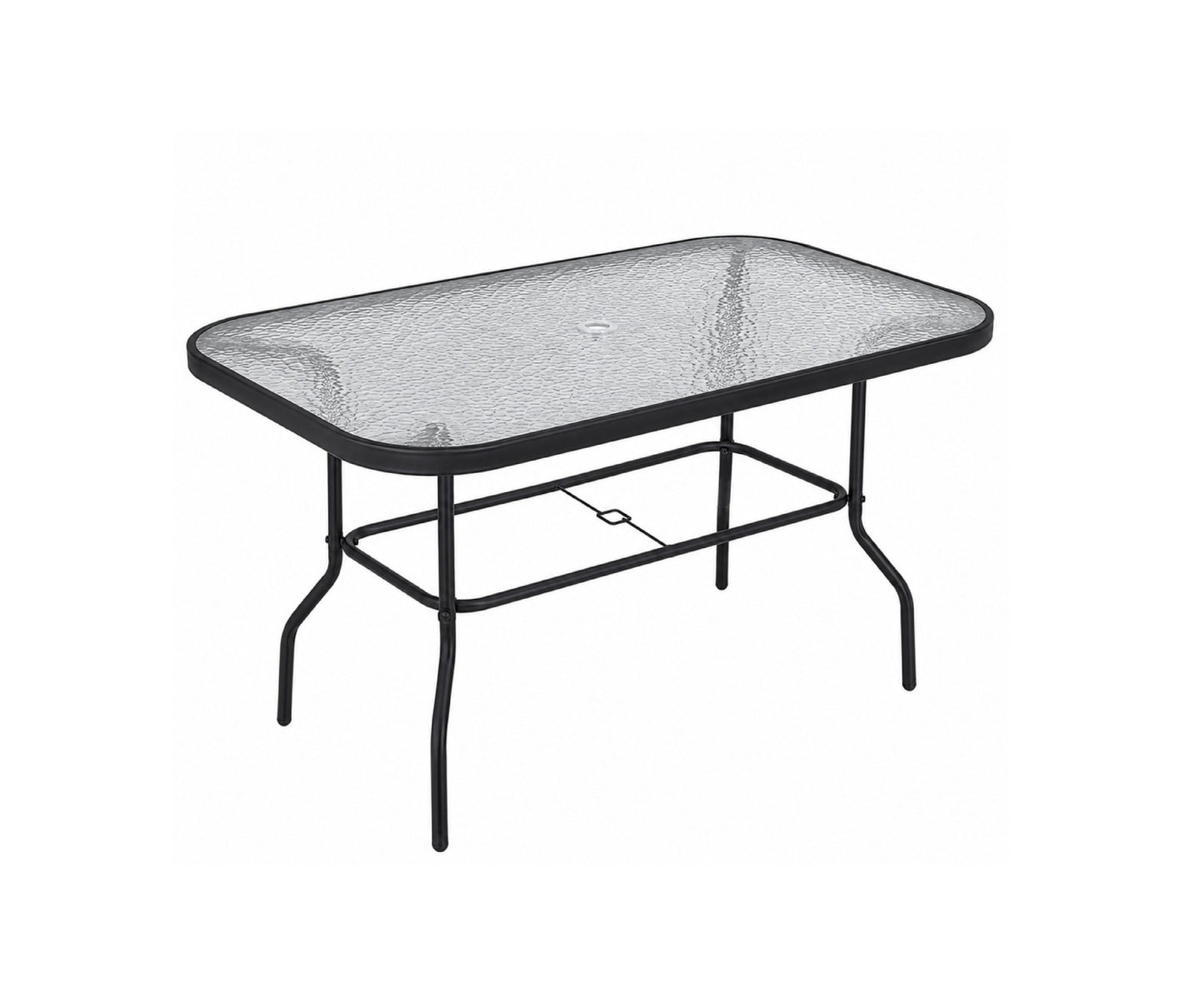 Set mobilier de gradina cu masa, 6 scaune si umbrela, Lean 29485