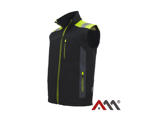 Vesta softshell reflectorizanta Classwork BZR, marimea L, Artmas ART461087