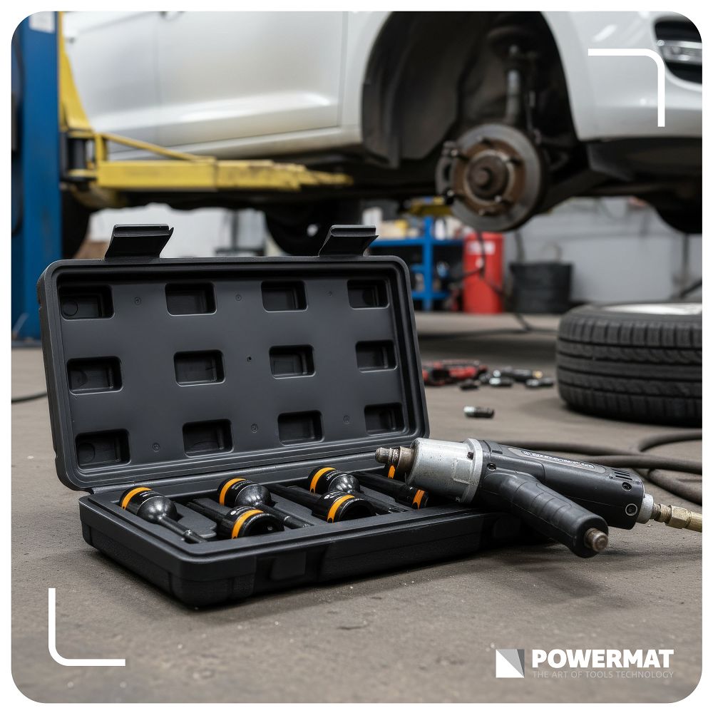 Set chei tubulare de impact PM-ZNU-518T, 8 bucati, Powermat PM1384