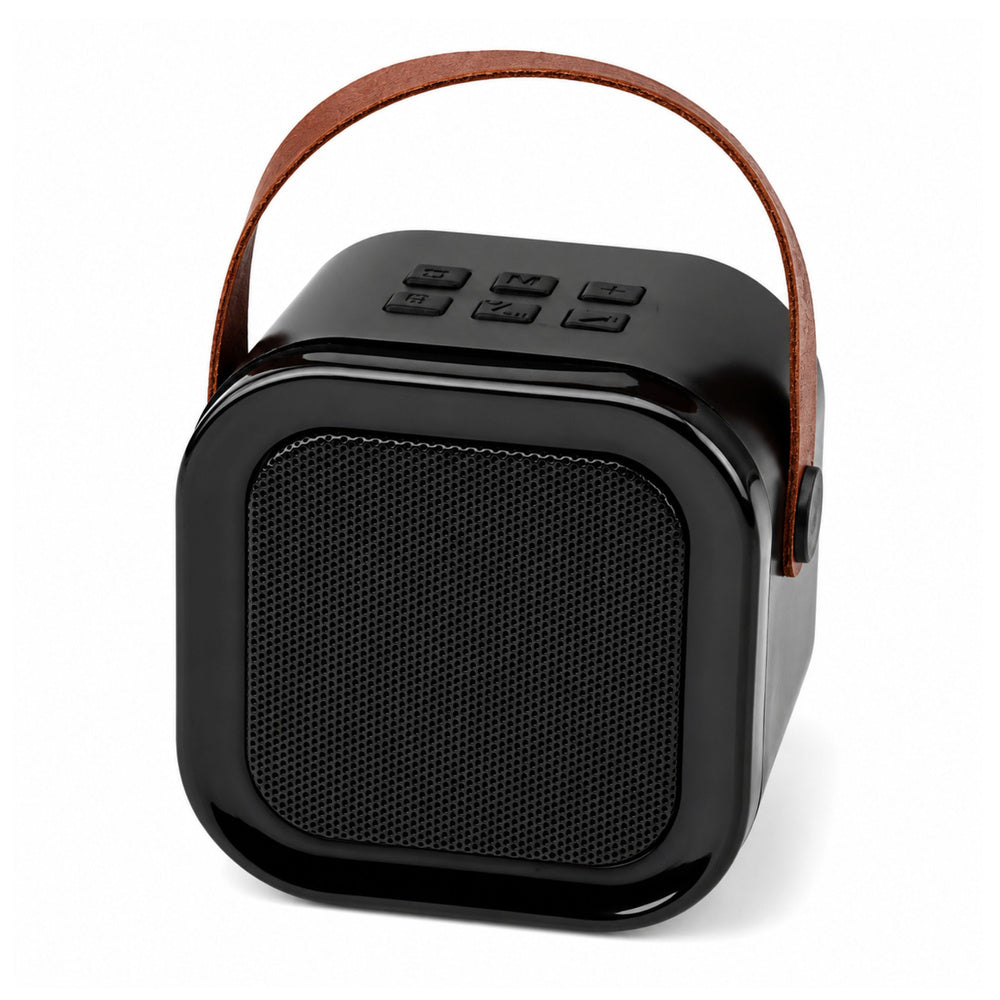 Set karaoke cu difuzor Bluetooth cu 2 microfoane si lumini LED, negru, Lean 31082
