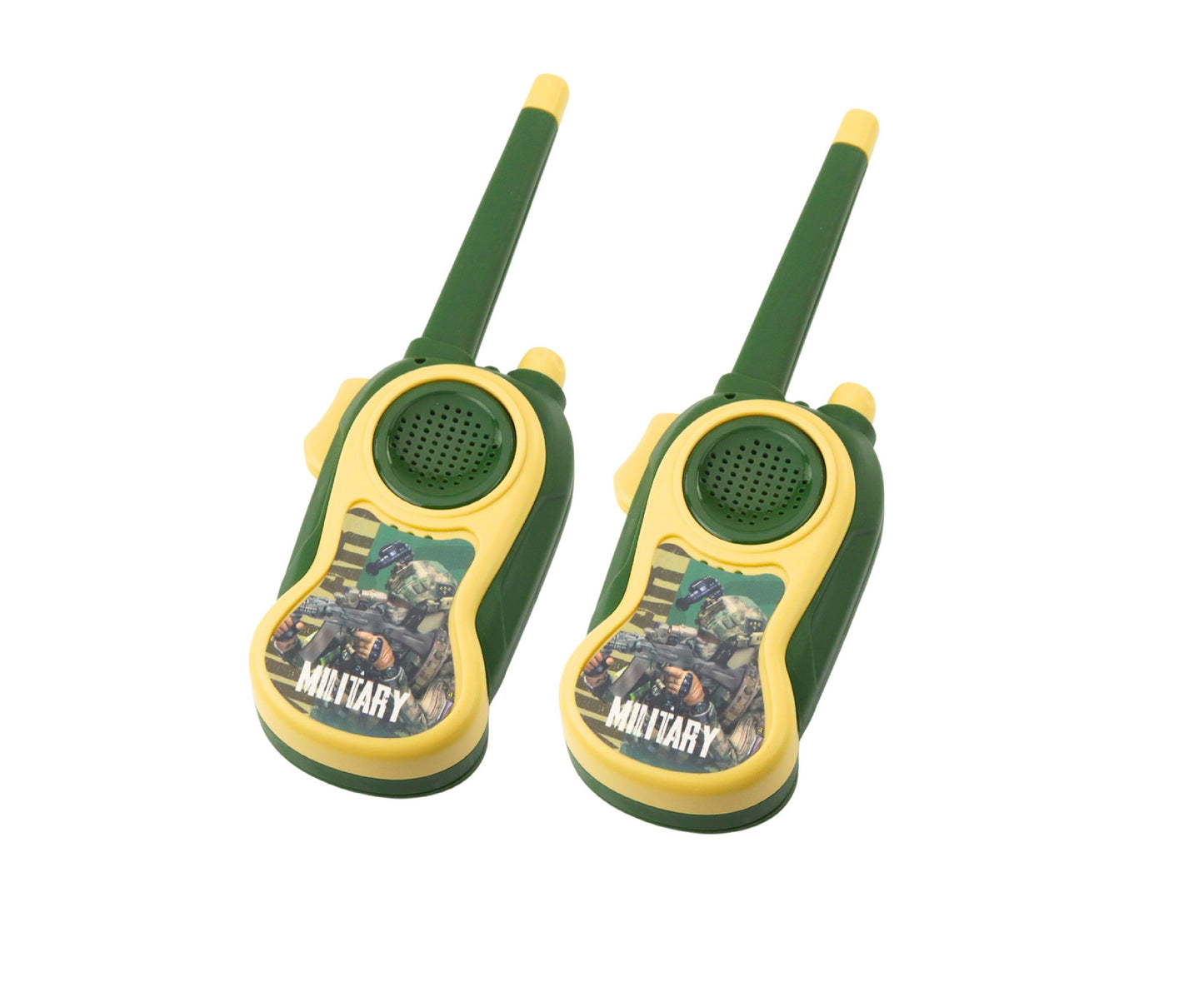 Set 2 walkie talkie militare pentru copii, 20.5 x 7.5 x 3.5 cm, Lean 27741