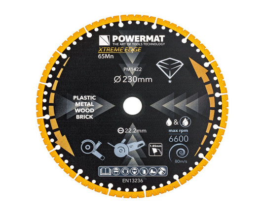 Disc diamantat universal PM-TDCS-2301T, 230 mm, Powermat PM1422