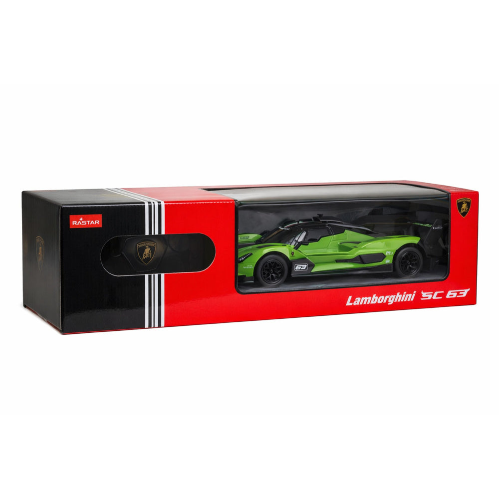 Masinuta cu telecomanda Lamborghini SC63 RC 1:24, verde, Lean 29456