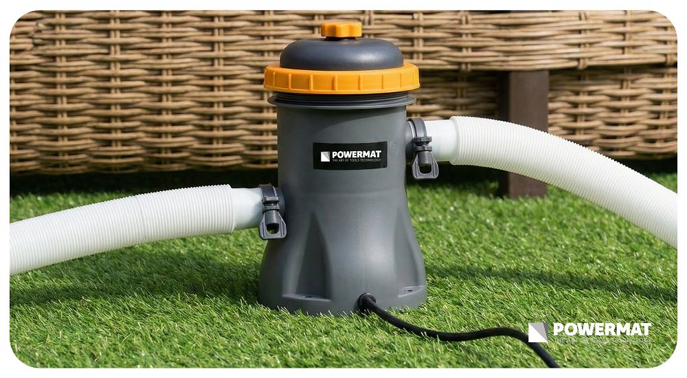 Pompa filtrare apa piscina PM-PFDB-16T, 16 W, Powermat PM1512