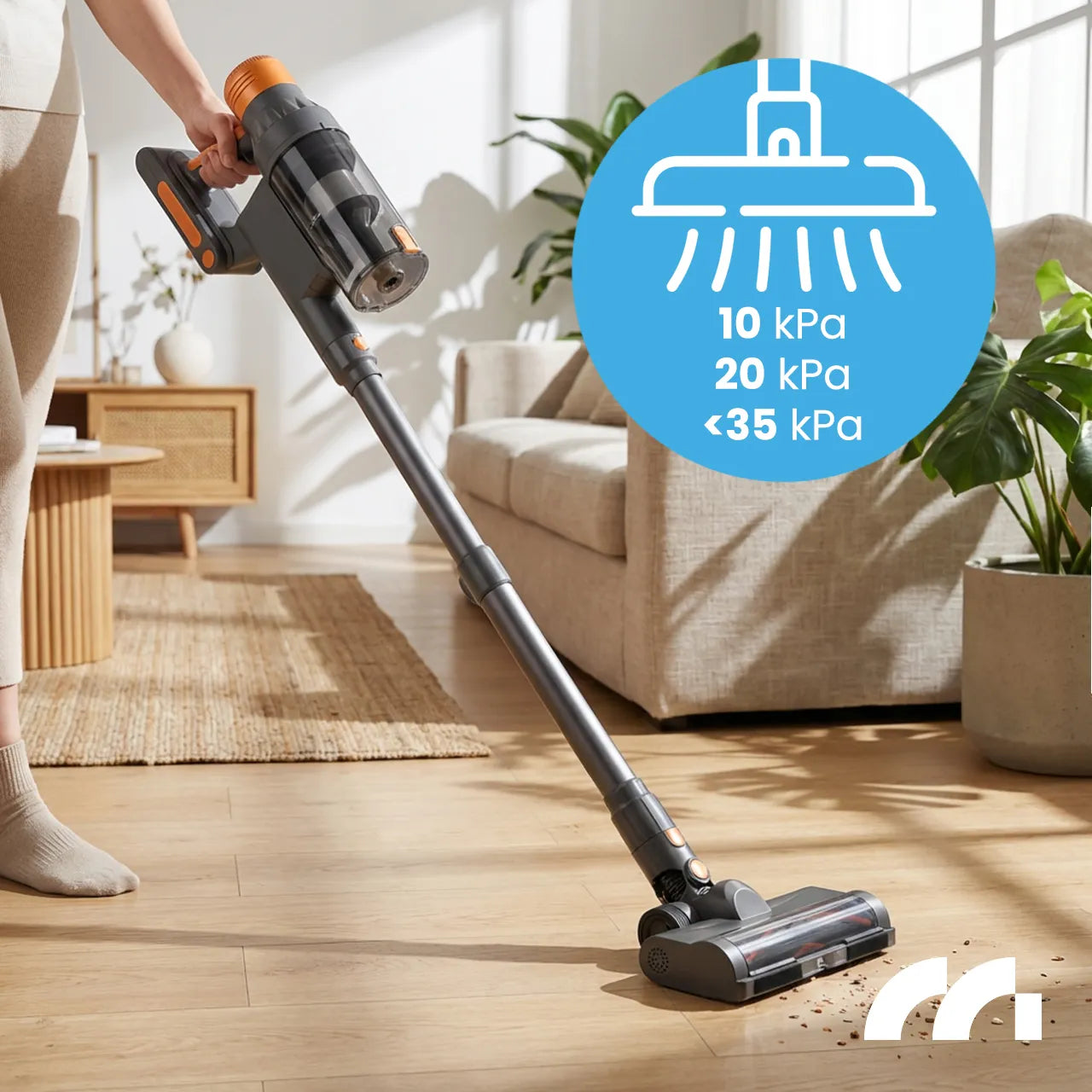 Aspirator vertical cu acumulator LED TURBOCYCLONE PRO4000 3 in 1, 500 W, MalTec TURBOCYCLONE 114103