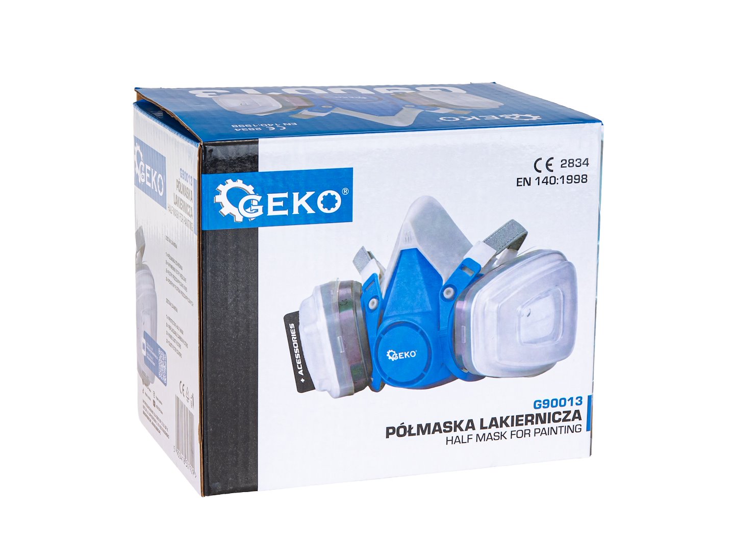 Semimasca de protectie pentru vopsit cu filtre pentru vapori organici si particule, pentru lucrari de vopsire si slefuire, Geko G90013