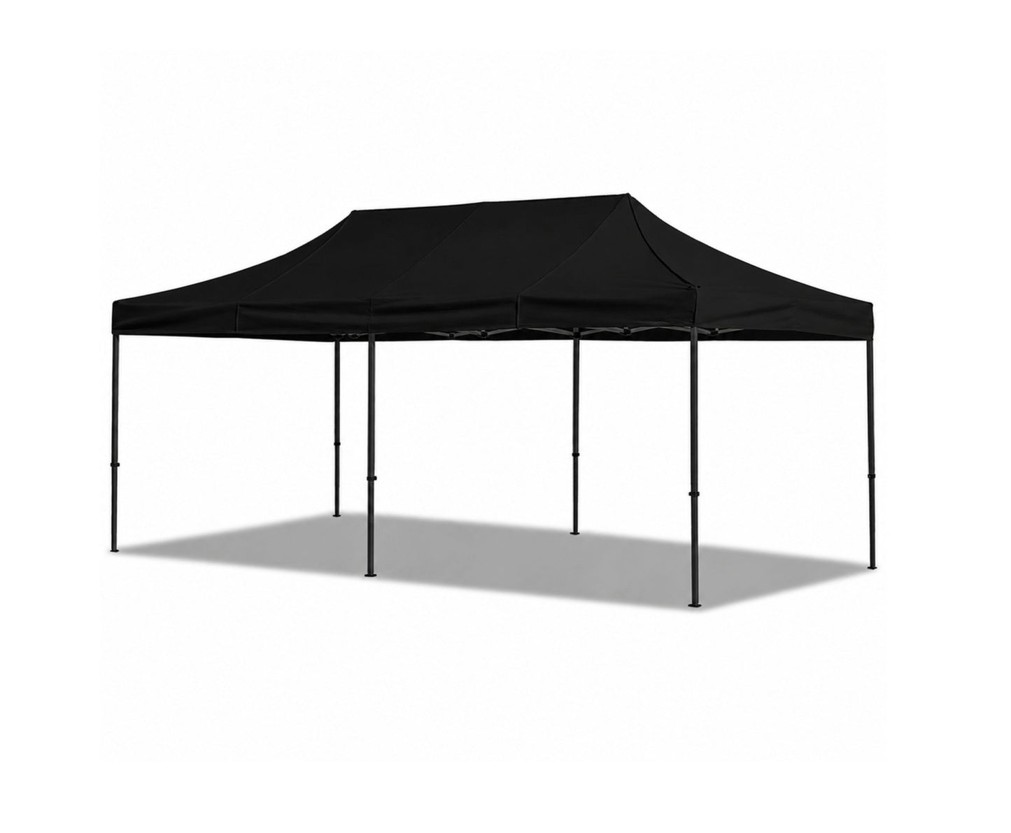 Pavilion de gradina, negru, 3 x 6 m, Lean 29335