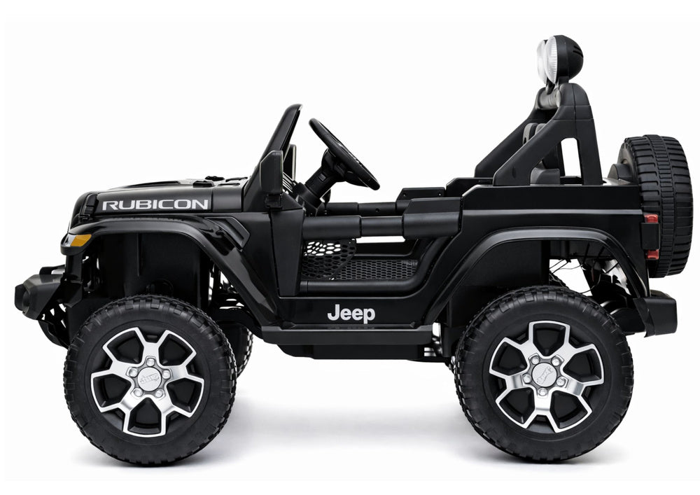 Masinuta electrica pentru copii Jeep Wrangler Rubicon, 124 x 71 x 74 cm, negru, Lean 5953