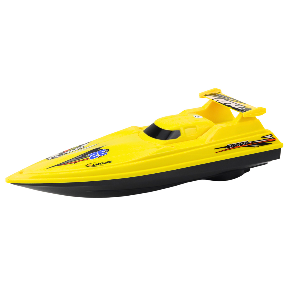 Barca cu telecomanda, 28 x 8.5 x 8 cm, galben, Lean 24204