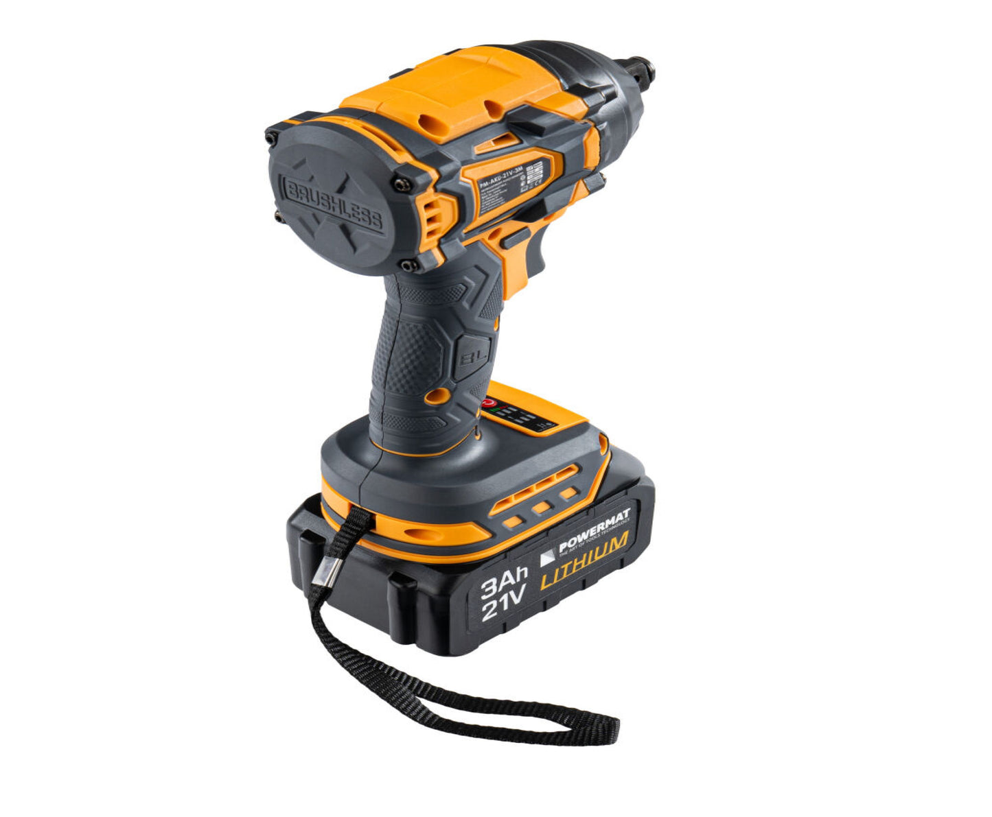 Cheie electrica de impact cu acumulator PM-AKU-21V-3M, 21 V, Powermat PM1410